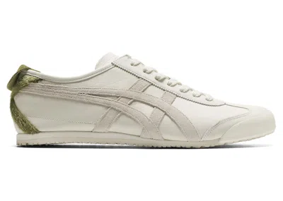 Pre-owned Asics Men's  Onitsuka Tiger Mexico 66 Sneakers In Cream/bronze Green