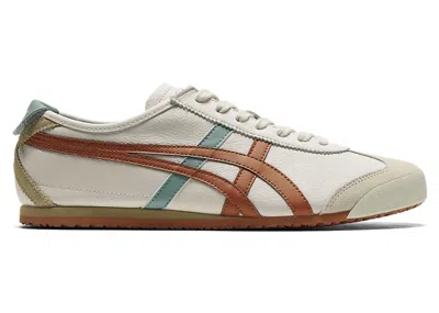 Pre-owned Asics Men's  Onitsuka Tiger Mexico 66 Sneakers In Cream/piquant Orange