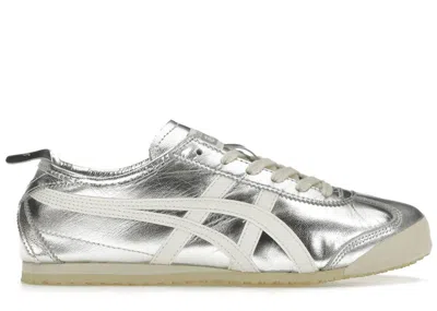 Pre-owned Asics Men's  Onitsuka Tiger Mexico 66 Sneakers In Silver/off White In Multi