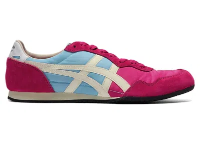 Pre-owned Asics Men's  Onitsuka Tiger Serrano Blue Sneakers In Pink Rave/cream