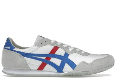 Pre-owned Asics Men's  Onitsuka Tiger Serrano Red Sneakers In White/directoire Blue In Multi