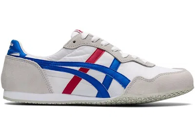 Pre-owned Asics Men's  Onitsuka Tiger Serrano Red Sneakers In White/directoire Blue In Multi
