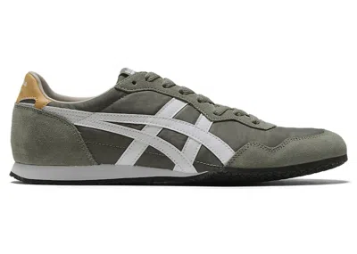 Pre-owned Asics Men's  Onitsuka Tiger Serrano Sneakers In Burnt Olive/white