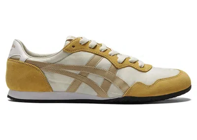 Pre-owned Asics Men's  Onitsuka Tiger Serrano Sneakers In Cream/wood Crepe