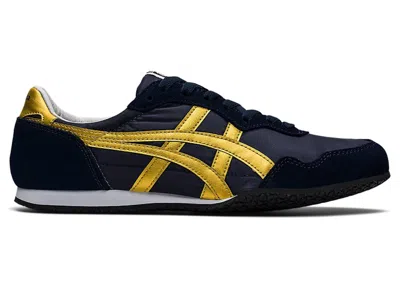 Pre-owned Asics Men's  Onitsuka Tiger Serrano Sneakers In Midnight/pure Gold In Multi