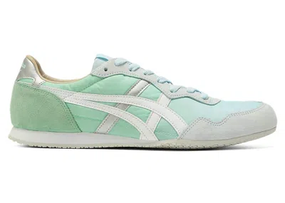 Pre-owned Asics Men's  Onitsuka Tiger Serrano Sneakers In Soft Sky Blue/white In Multi