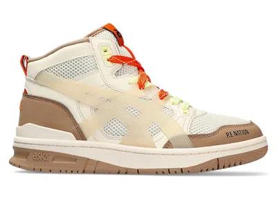 Pre-owned Asics Men's  P.e. Nation X Ex89 Mt Sneakers In Pearled Ivory/burro In Brown