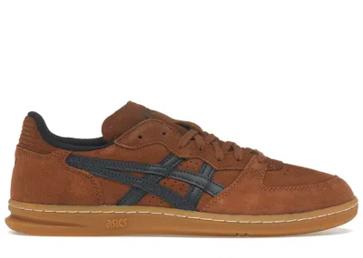 Pre-owned Asics Men's  Skyhand Og Hay Sneakers In Turtoise Shell/blueberry