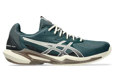 Pre-owned Asics Men's  Solution Speed Ff 3 Sneakers In Saxon Green/birch