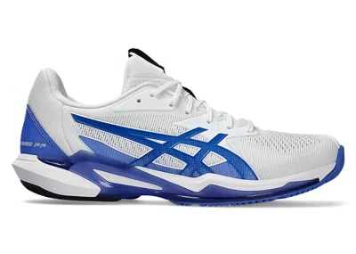 Pre-owned Asics Men's  Solution Speed Ff 3 Sneakers In White/tuna Blue In Multi