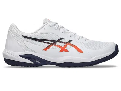 Pre-owned Asics Men's  Solution Swift Ff 2 Oc Sneakers In White/nova Orange