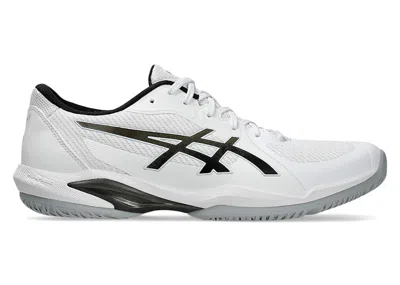 Pre-owned Asics Men's  Solution Swift Ff 2 Sneakers In White/gunmetal