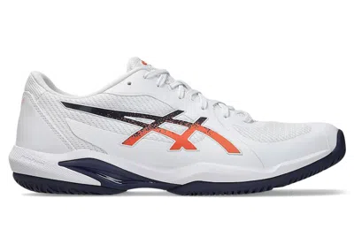 Pre-owned Asics Men's  Solution Swift Ff 2 Sneakers In White/nova Orange