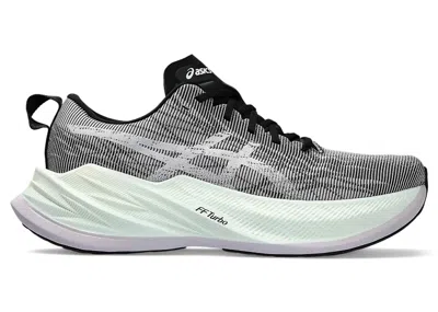 Pre-owned Asics Men's  Superblast Black Sneakers In White/lilac Hint