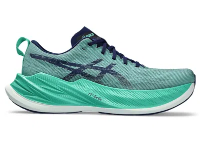 Pre-owned Asics Men's  Superblast Sneakers In Aurora Green/blue Expanse In Multi