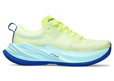 Pre-owned Asics Men's  Superblast Sneakers In Glow Yellow/aquamarine In Multi