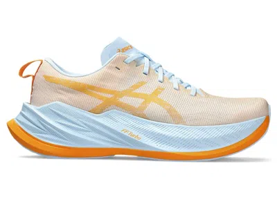 Pre-owned Asics Men's  Superblast Sneakers In Light Blue/fellow Yellow In Multi