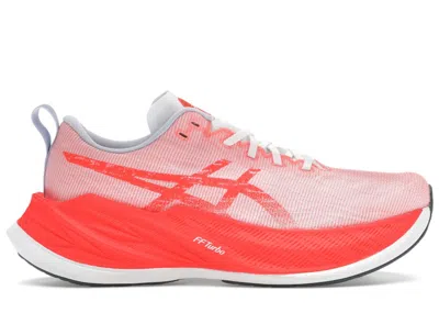 Pre-owned Asics Men's  Superblast Sneakers In White/sunrise Red