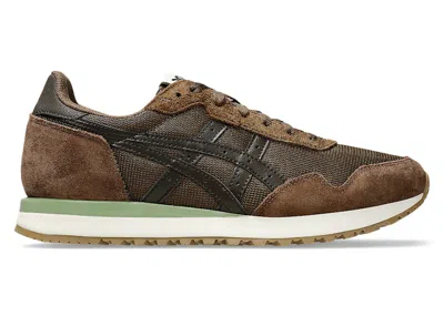 Pre-owned Asics Men's  Tiger Runner Ii Sneakers In Brown Storm/black Coffee In Multi