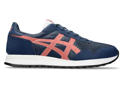 Pre-owned Asics Men's  Tiger Runner Ii Sneakers In Night Sky Blue/light Garnet In Multi