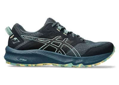 Pre-owned Asics Men's  Trabuco Terra 2 Sneakers In Magnetic Blue/dark Mint