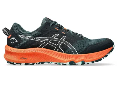 Pre-owned Asics Men's  Trabuco Terra 2 Sneakers In Saxon Green/pure Aqua