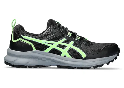 Pre-owned Asics Men's  Trail Scout 3 Sneakers In Black/illuminate Green