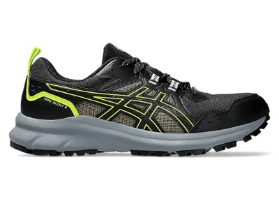 Pre-owned Asics Men's  Trail Scout 3 Sneakers In Black/safety Yellow