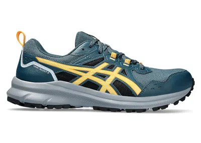 Pre-owned Asics Men's  Trail Scout 3 Sneakers In Magnetic Blue/faded Yellow In Multi