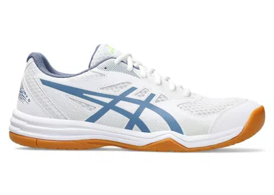 Pre-owned Asics Men's  Upcourt 5 Sneakers In White/denim Blue