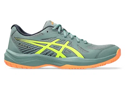 Pre-owned Asics Men's  Upcourt 6 Sneakers In Celadon/safety Yellow In Multi