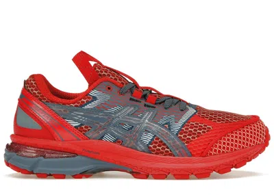Pre-owned Asics Men's  Us4s Gelterrain Kiko Kostadinov Sneakers In Classic Red/wood Crepe
