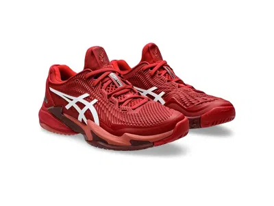 Asics Men's Court Ff 3 Novak Men's Shoes Cranberry/white: 10.5 D - Medium In Red