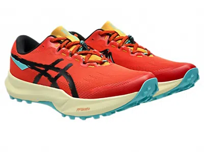 Asics Men's Fuji Lite 6 Shoes In Red Clay/black In Multi