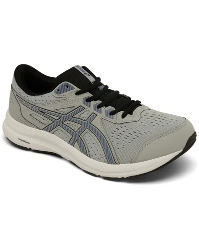 Asics Men's Gel-contend 8 Extra Wide Width Running Sneakers From Finish Line In Grey,blue