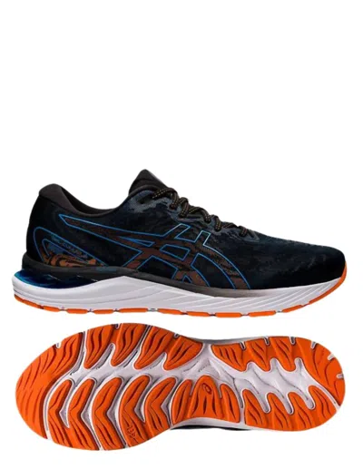 Asics Men's Gel Cumulus 23 Running Shoes In Black/reborn In Orange