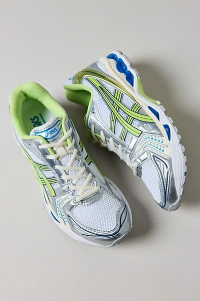 Asics Men's Gel-kayano 14 Sneaker In White/lime Green, Men's At Urban Outfitters