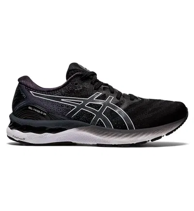 Asics Men's Gel Nimbus 23 Running Shoes - D/medium Width In Black/white