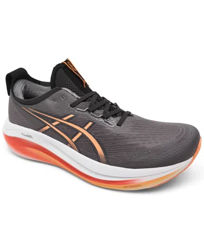 Asics Men's Gel-nimbus 27 Running Sneakers From Finish Line In Carbon,mojave