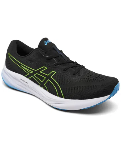 Asics Men's Gel-pulse 15 Running Sneakers From Finish Line In Black,lime