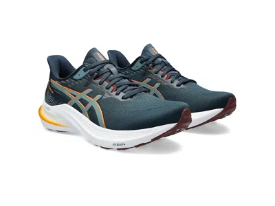 Asics Gt 2000 12 Running Trainers In French Blue/ Foggy Te