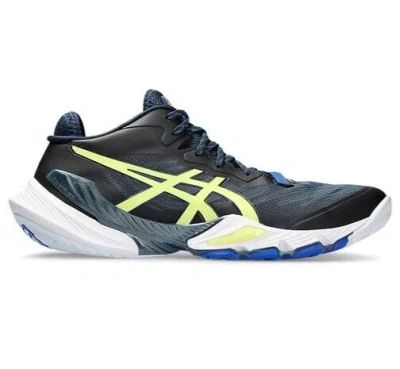 Pre-owned Asics Men's Volleyball Shoes Metarise 1051a058 401 French Blue/glow Yellow