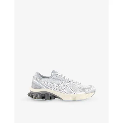 Asics Mens White White Gel-kinetic Fluent Woven Low-top Trainers