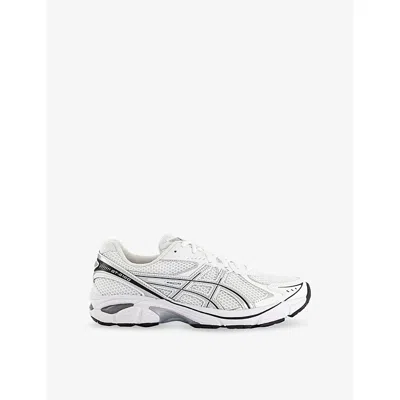 Asics Mens White Pure Silver Black Gt-2160 Mesh Low-top Trainers In Weiss