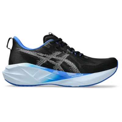 Asics Mens ® Novablast 5 In Black/white/blue