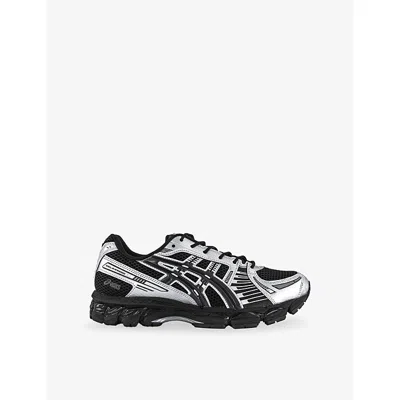 ASICS MENS GEL KAYANO 12 WOVEN TRAINERS BLACK GRAPHITE GREY