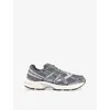 Asics Mens Clay Grey Pure Silver Gel 1130 Leather And Mesh Low-top Trainers In Gray