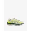 Asics Mens Cream Pure Silver Gel-kayano 20 Mesh Low-top Trainers In Green