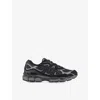 Asics Panelled Design Gel Nyc Sneakers With Suede And Mesh Elements In Black
