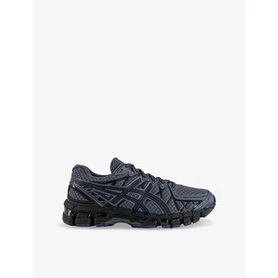 ASICS MENS INDIGO FOG BLACK GEL-KAYANO 20 MESH LOW-TOP TRAINERS EUR 39 / 5 UK